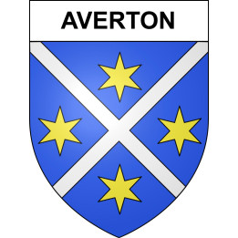 Averton 53 ville sticker blason écusson autocollant adhésif