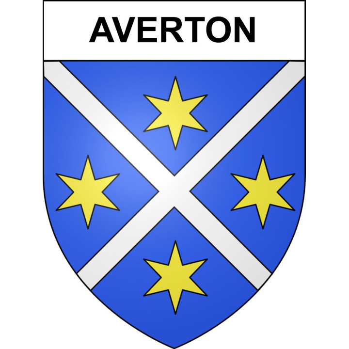 Stickers coat of arms Averton adhesive sticker
