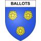 Ballots 53 ville sticker blason écusson autocollant adhésif
