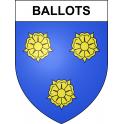 Ballots 53 ville sticker blason écusson autocollant adhésif