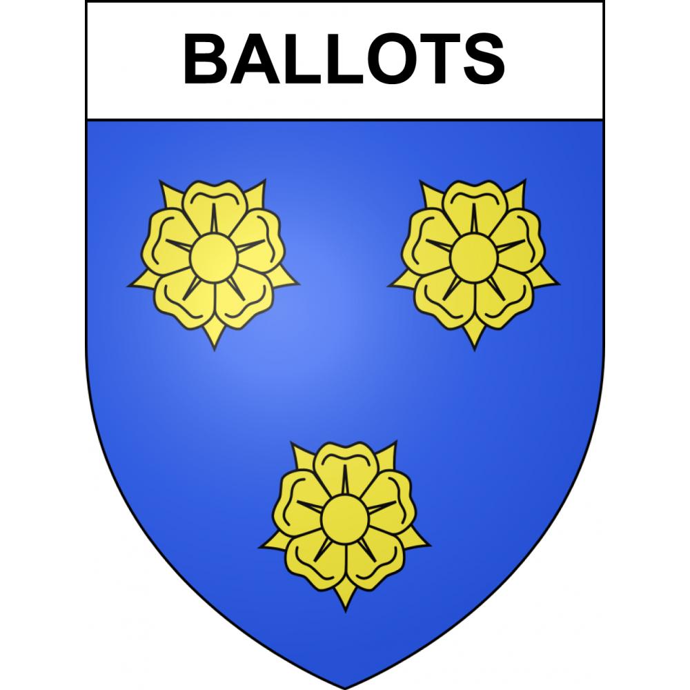 Ballots 53 ville sticker blason écusson autocollant adhésif