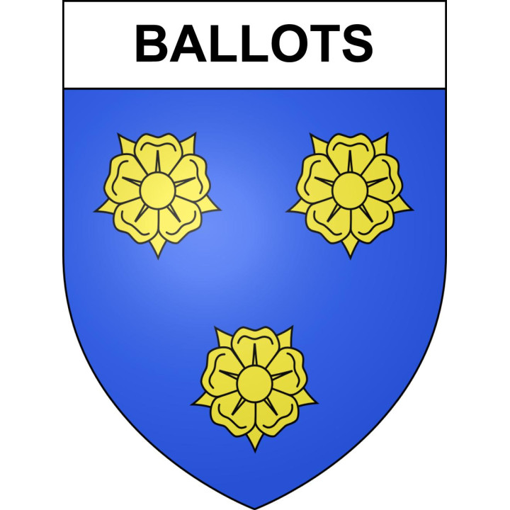 Pegatinas escudo de armas de Ballots adhesivo de la etiqueta engomada