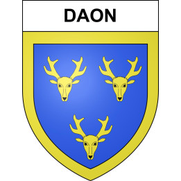 Daon 53 ville sticker blason écusson autocollant adhésif