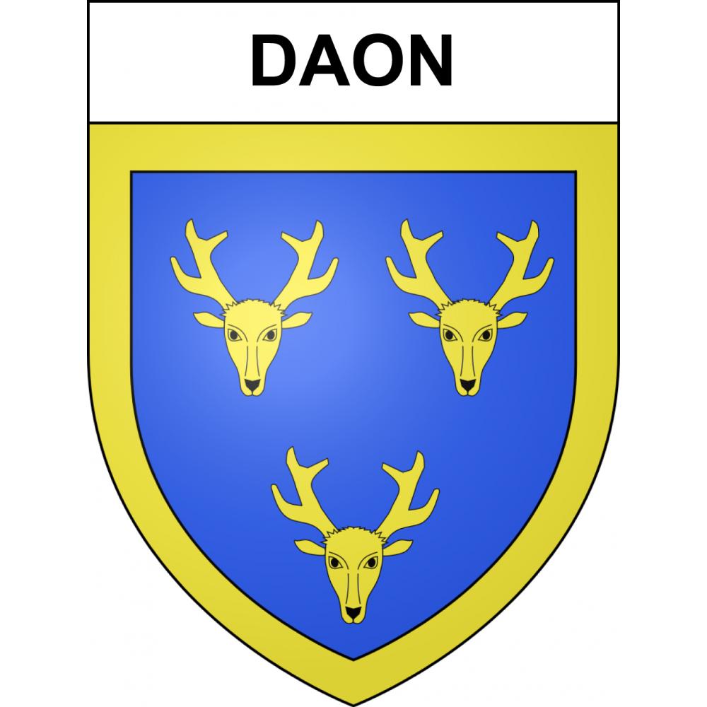 Pegatinas escudo de armas de Daon adhesivo de la etiqueta engomada