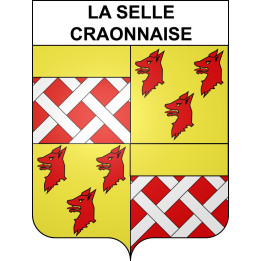 La Selle-Craonnaise Sticker wappen, gelsenkirchen, augsburg, klebender aufkleber