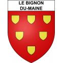 Pegatinas escudo de armas de Le Bignon-du-Maine adhesivo de la etiqueta engomada