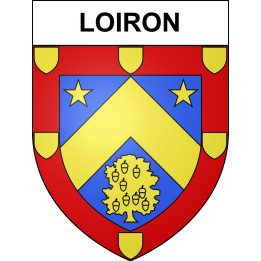 Loiron 53 ville sticker blason écusson autocollant adhésif