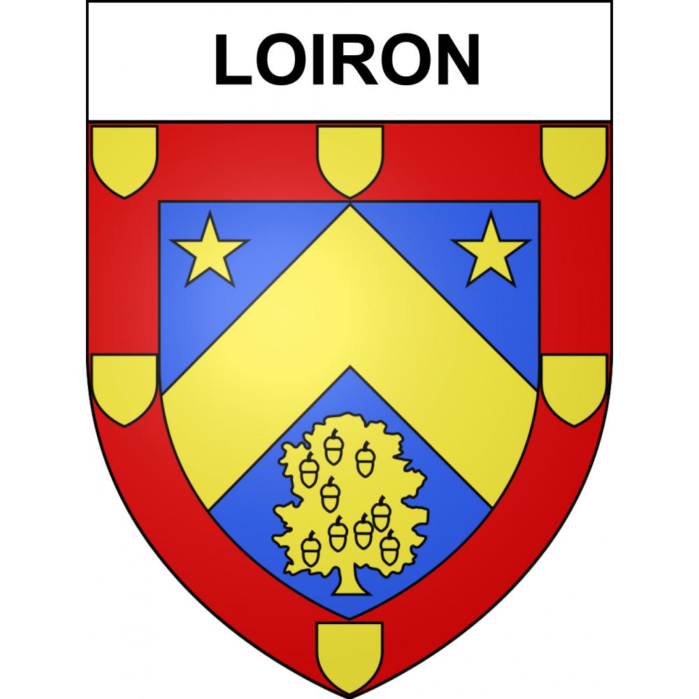 Loiron 53 ville sticker blason écusson autocollant adhésif