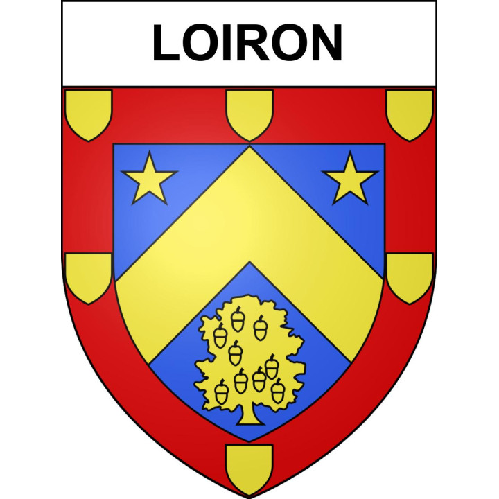 Loiron Sticker wappen, gelsenkirchen, augsburg, klebender aufkleber