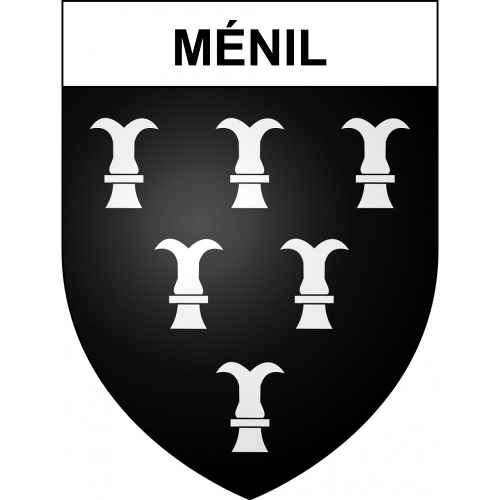 Pegatinas escudo de armas de Ménil adhesivo de la etiqueta engomada