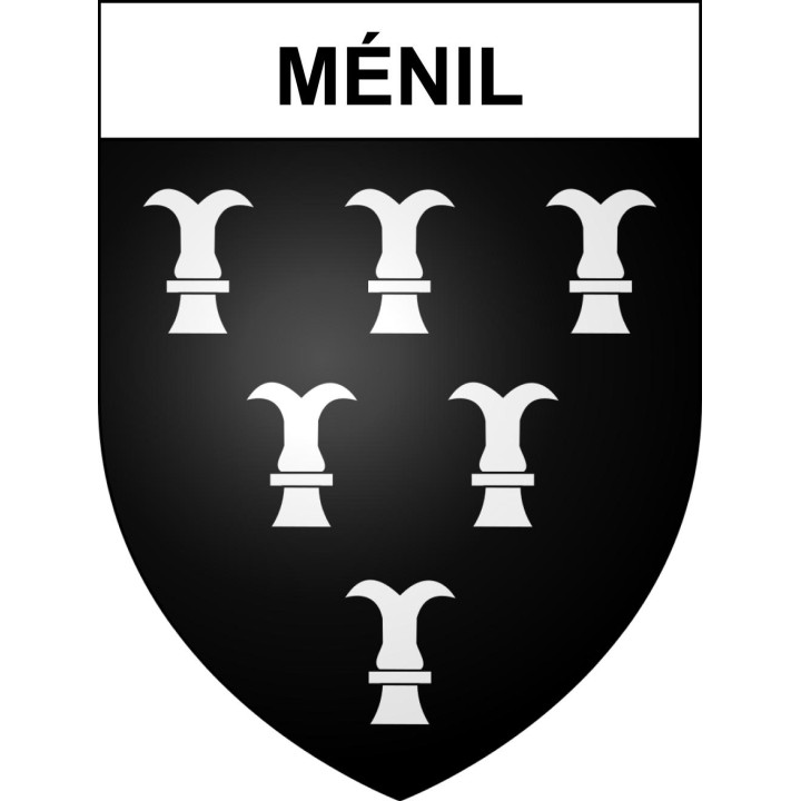Ménil Sticker wappen, gelsenkirchen, augsburg, klebender aufkleber