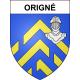 Origné 53 ville sticker blason écusson autocollant adhésif