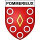 Pommerieux 53 ville sticker blason écusson autocollant adhésif