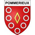 Pommerieux Sticker wappen, gelsenkirchen, augsburg, klebender aufkleber
