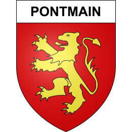 Pegatinas escudo de armas de Pontmain adhesivo de la etiqueta engomada
