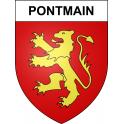 Stickers coat of arms Pontmain adhesive sticker