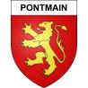 Pontmain 53 ville sticker blason écusson autocollant adhésif