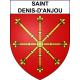 Pegatinas escudo de armas de Saint-Denis-d'Anjou adhesivo de la etiqueta engomada
