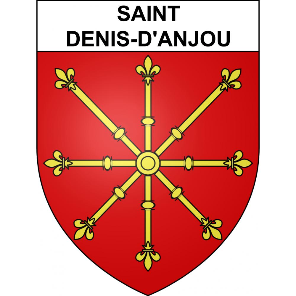 Stickers coat of arms Saint-Denis-d'Anjou adhesive sticker