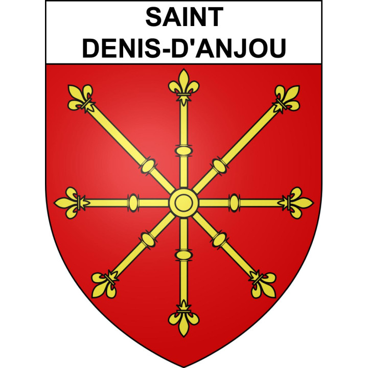Saint-Denis-d'Anjou Sticker wappen, gelsenkirchen, augsburg, klebender aufkleber