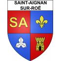 Saint-Aignan-sur-Roë 53 ville sticker blason écusson autocollant adhésif