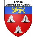 Stickers coat of arms Sainte-Gemmes-le-Robert adhesive sticker