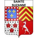 Stickers coat of arms Sainte-Suzanne adhesive sticker