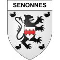 Senonnes 53 ville sticker blason écusson autocollant adhésif