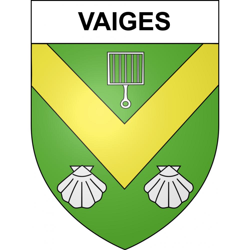 Vaiges 53 ville sticker blason écusson autocollant adhésif