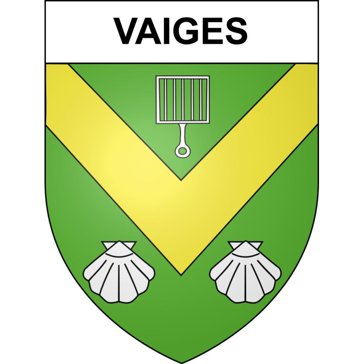 Pegatinas escudo de armas de Vaiges adhesivo de la etiqueta engomada
