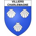 Villiers-Charlemagne 53 ville sticker blason écusson autocollant adhésif