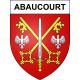 Stickers coat of arms Abaucourt adhesive sticker