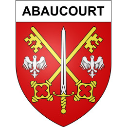 Abaucourt Sticker wappen, gelsenkirchen, augsburg, klebender aufkleber