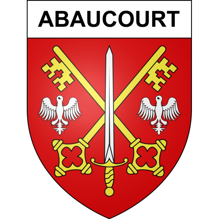Stickers coat of arms Abaucourt adhesive sticker