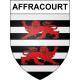 Affracourt 54 ville sticker blason écusson autocollant adhésif