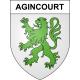 Pegatinas escudo de armas de Agincourt adhesivo de la etiqueta engomada