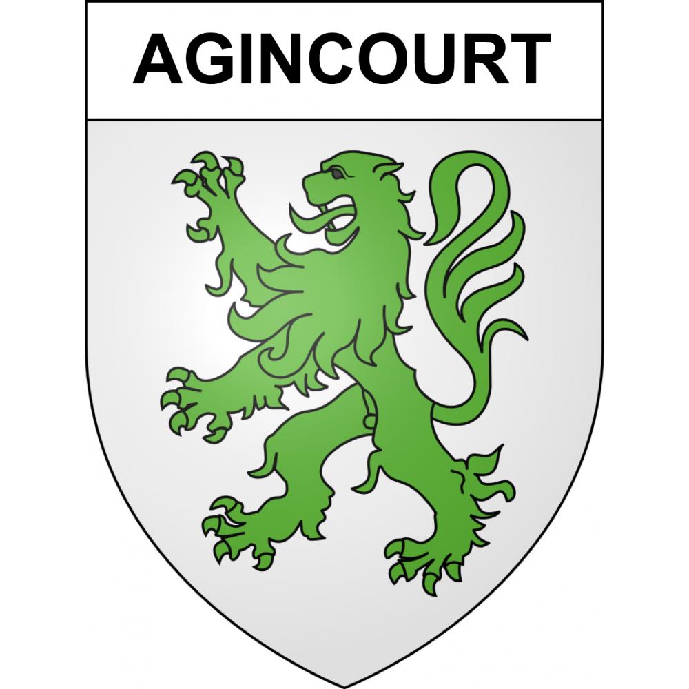 Agincourt 54 ville sticker blason écusson autocollant adhésif