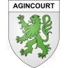 Pegatinas escudo de armas de Agincourt adhesivo de la etiqueta engomada