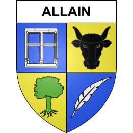 Allain Sticker wappen, gelsenkirchen, augsburg, klebender aufkleber