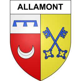Allamont Sticker wappen, gelsenkirchen, augsburg, klebender aufkleber