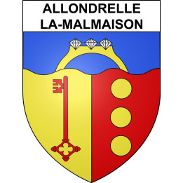 Stickers coat of arms Allondrelle-la-Malmaison adhesive sticker