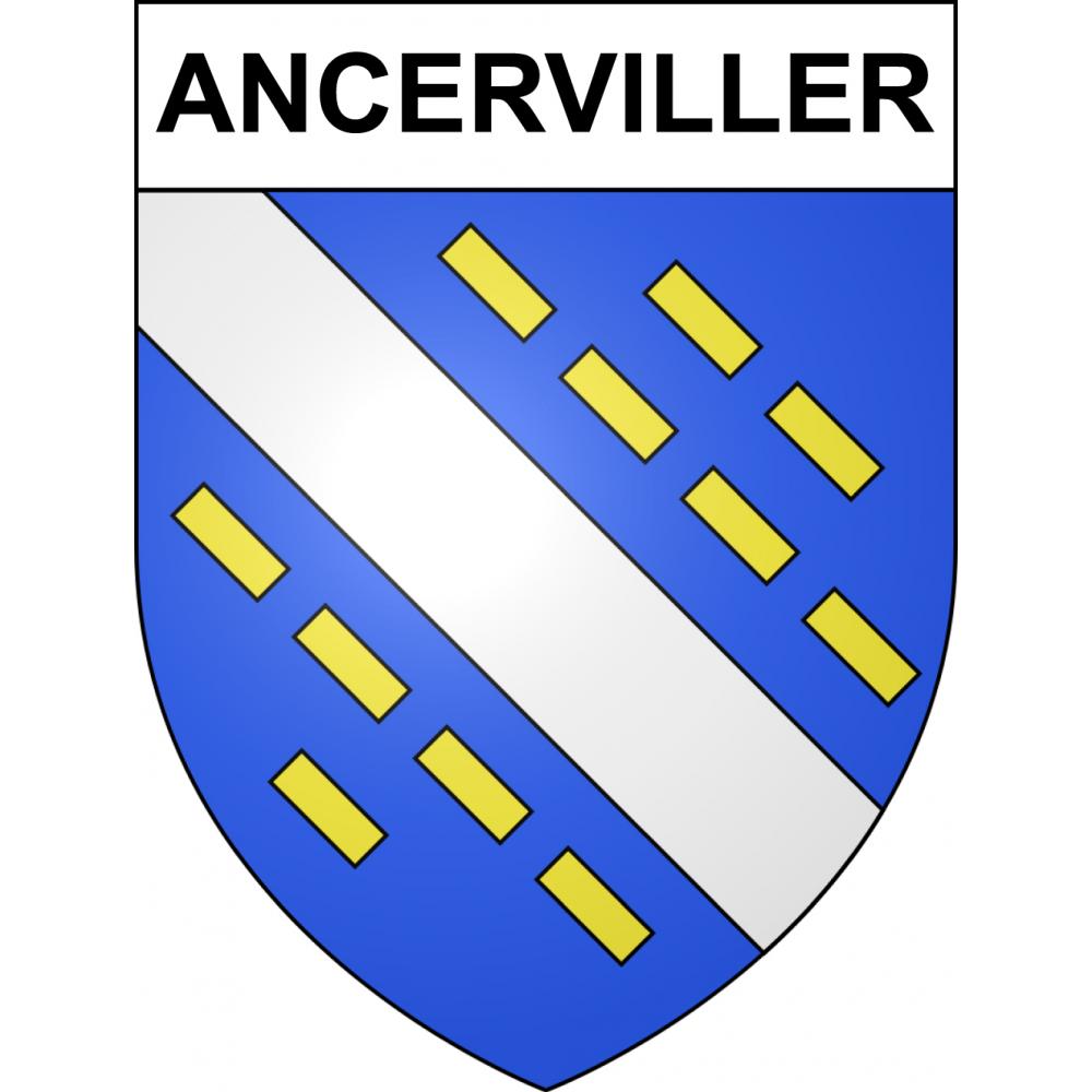 Ancerviller Sticker wappen, gelsenkirchen, augsburg, klebender aufkleber