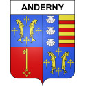Anderny Sticker wappen, gelsenkirchen, augsburg, klebender aufkleber
