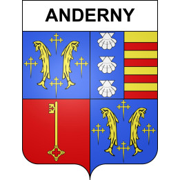 Anderny 54 ville sticker blason écusson autocollant adhésif