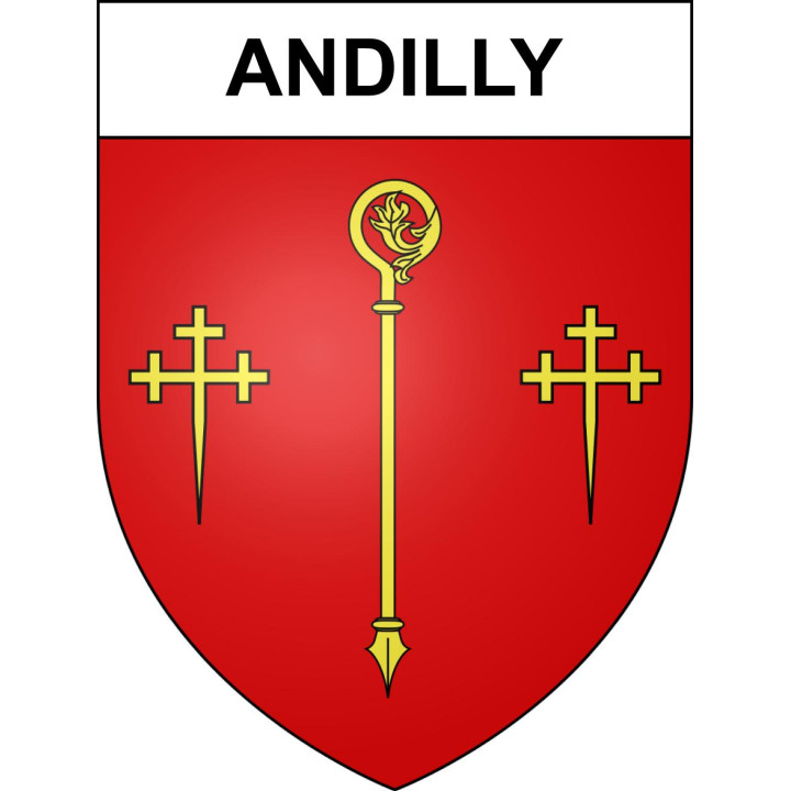Andilly 54 ville sticker blason écusson autocollant adhésif