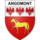 Angomont 54 ville sticker blason écusson autocollant adhésif