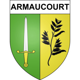 Stickers coat of arms Armaucourt adhesive sticker