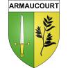 Pegatinas escudo de armas de Armaucourt adhesivo de la etiqueta engomada