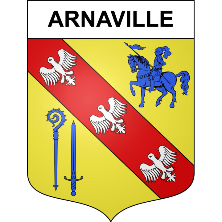 Arnaville 54 ville sticker blason écusson autocollant adhésif