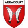 Arracourt 54 ville sticker blason écusson autocollant adhésif